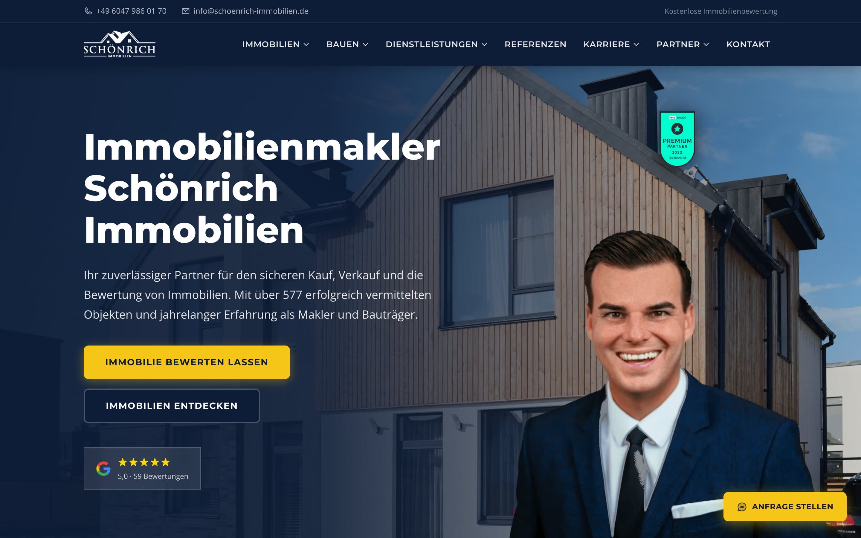 Sozialer Beweis bei schoenrich-immobilien.de