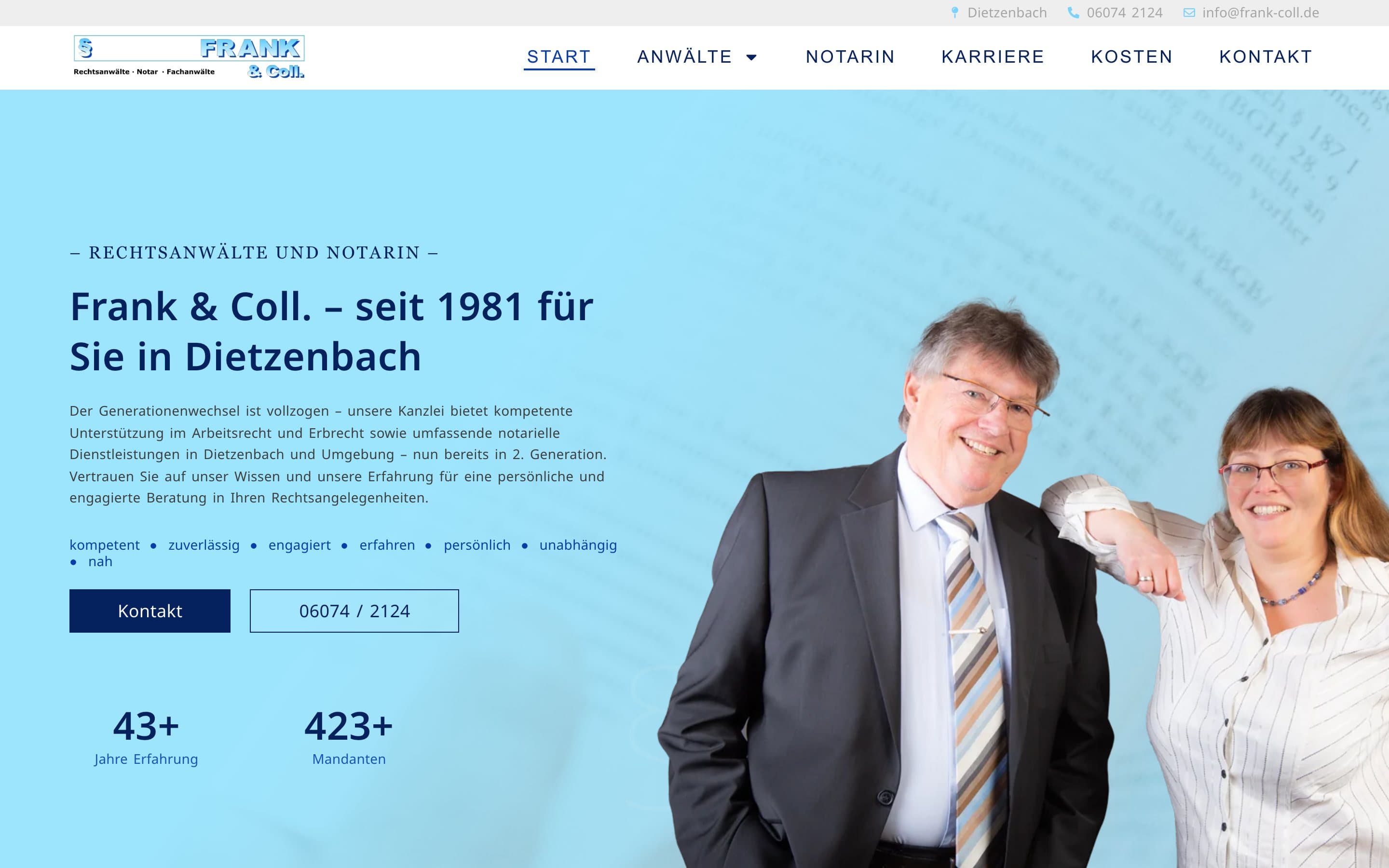 Kognitive Leichtigkeit bei frank-coll.de