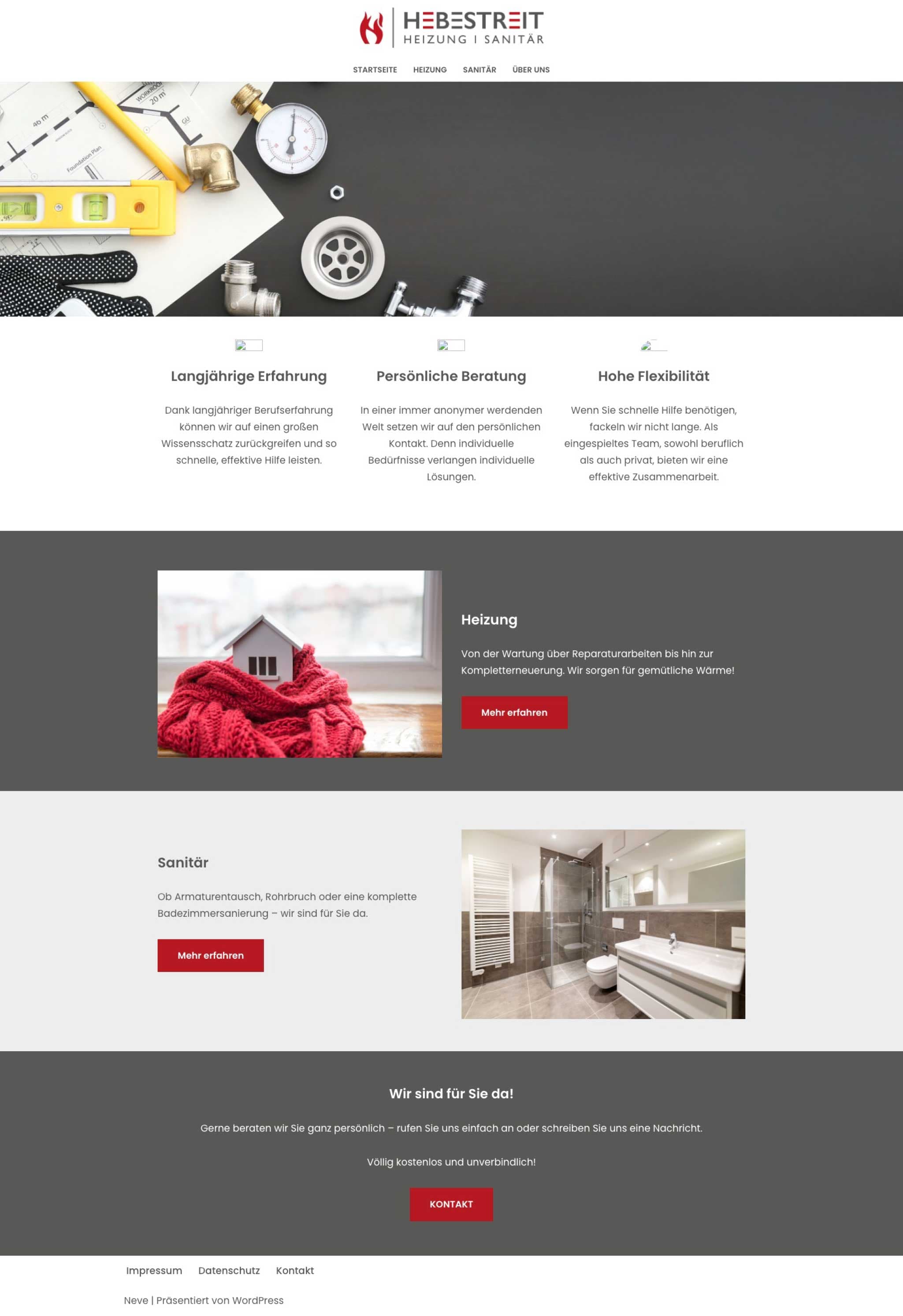 Hebestreit Haustechnik vorher